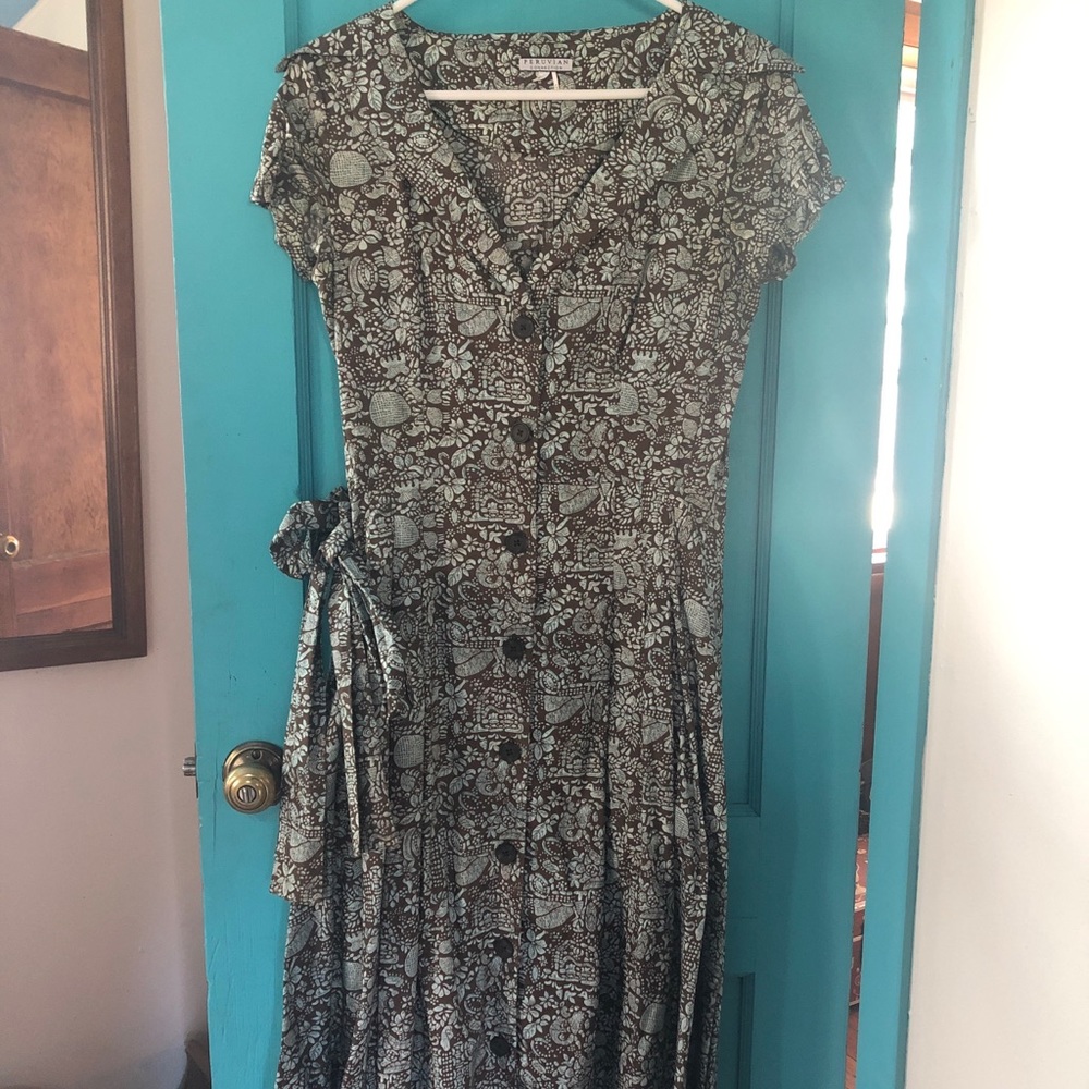 Peruvian Connection A-line pattern dress